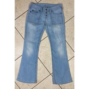 VTG True Religion Women's Morgan boot Jeans Size 29 Low Rise USA Button Fly Y2K